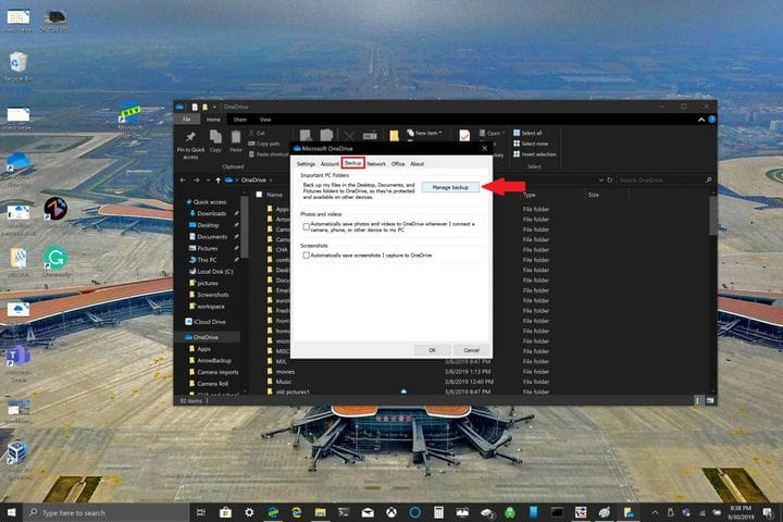 So verwenden Sie OneDrive PC Folder Backup