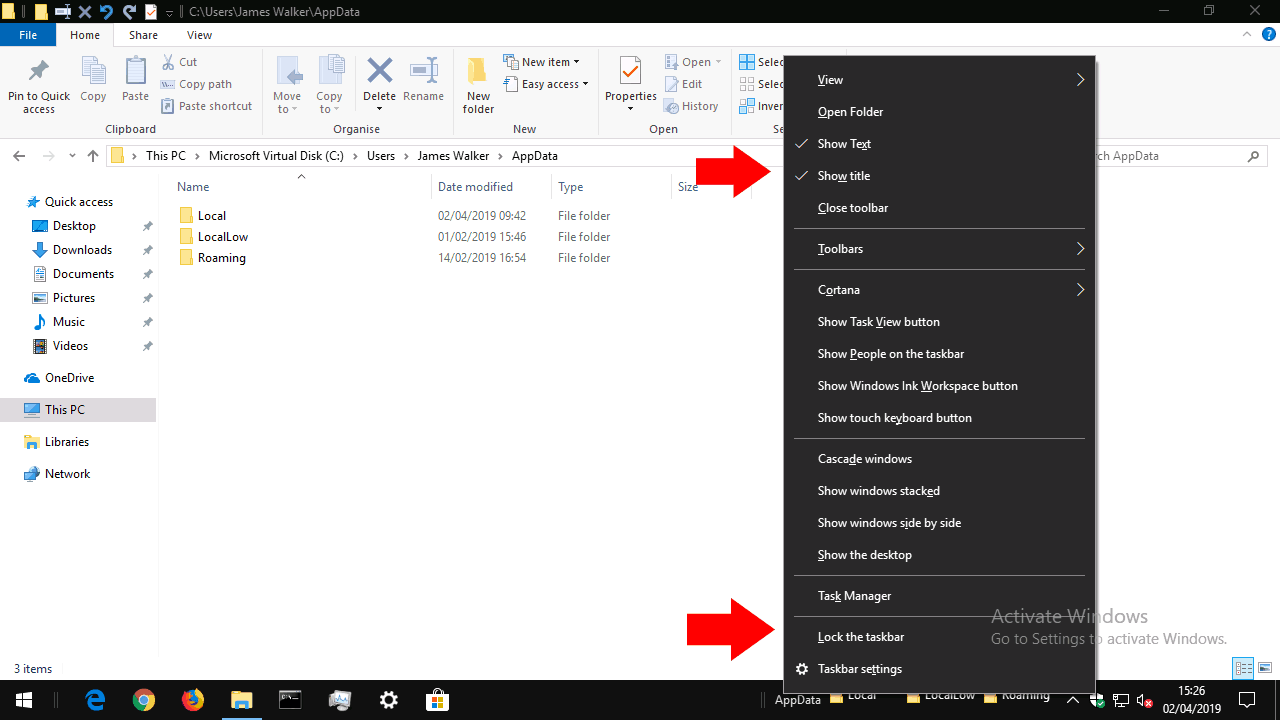 Как создать панель инструментов на панели задач Windows 10