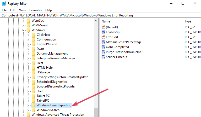 Report enable. Отчет об ошибках Windows 10. Компьютер\HKEY_local_Machine\software\Microsoft\Windows\Windows Error reporting. Windows Error reporting. Опишите разделы реестра Windows.