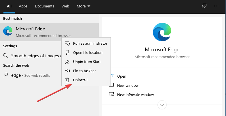 Hvordan fjerne Microsoft Edge fra Windows 10 [Full guide]