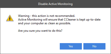 Como parar os alertas CCleaner no Windows 10