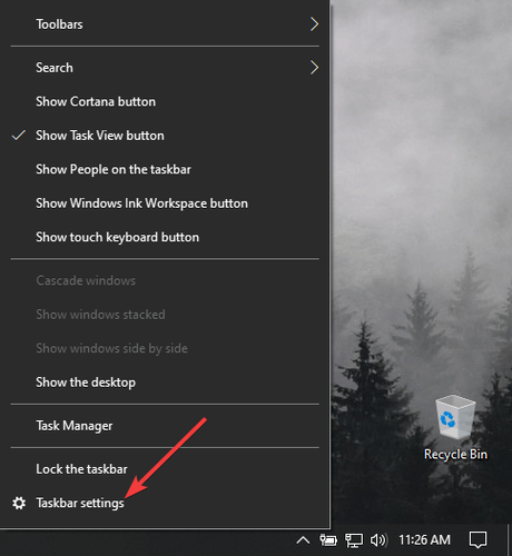 Como mostrar a data da barra de tarefas em pequenos ícones no Windows 10