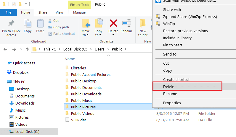 Як видалити всі файли з гостьового облікового запису в Windows 10