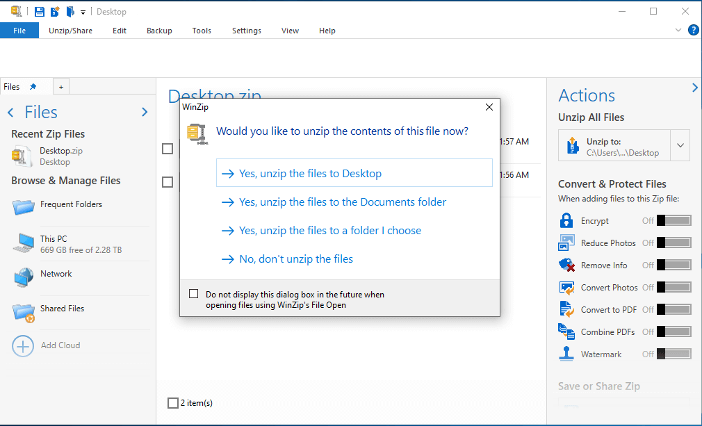 Ecco come aprire i file TGZ in Windows 10