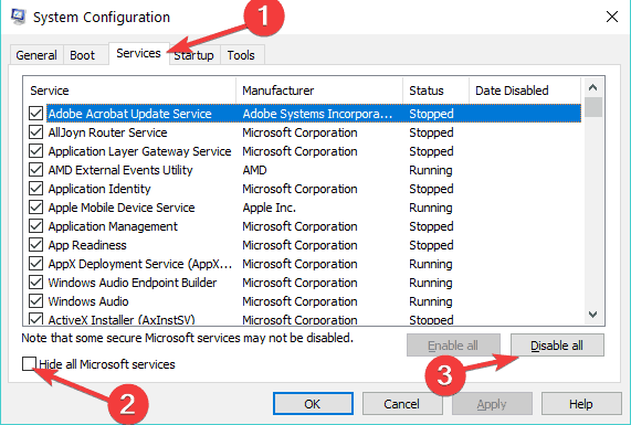 Як зупинити всі процеси в Windows 10