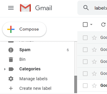 Como fazer e-mails irem para um rótulo de pasta específico no Gmail