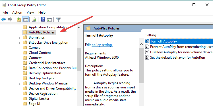 Slik deaktiverer du autokjøring i Windows 10 [TRINNVISGUIDE]