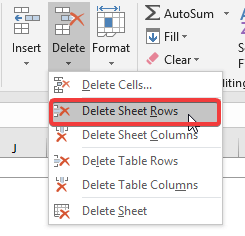 Как удалить несколько строк в Microsoft Excel одновременно