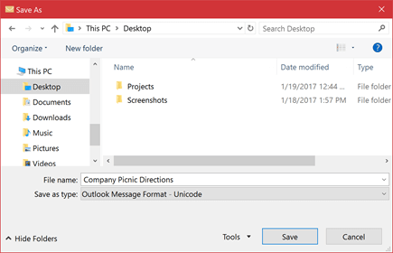 Como converter e-mails do Outlook em PDF