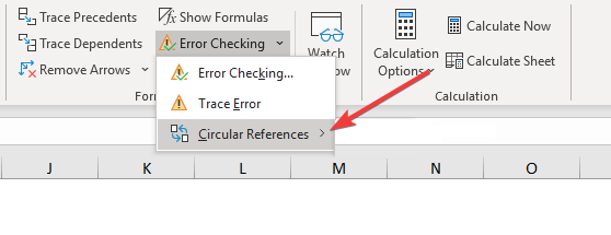 So beheben Sie einen Zirkelverweis in Microsoft Excel