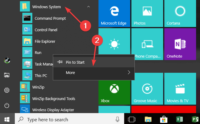 Cómo agregar el comando Ejecutar al menú Inicio en Windows 10