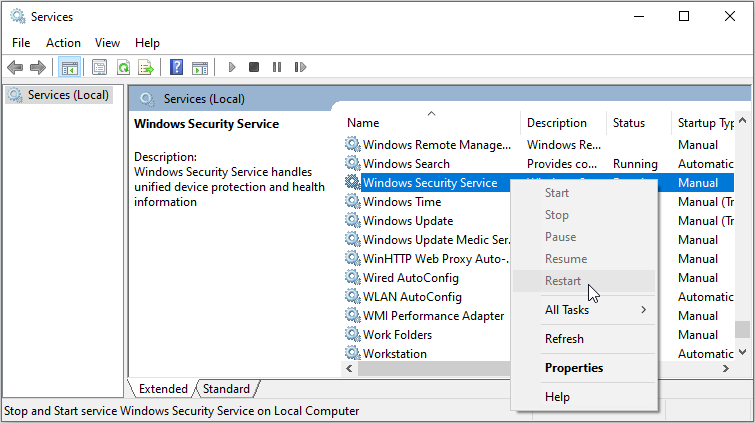 7 formas de reparar Windows Defender cuando está atenuado
