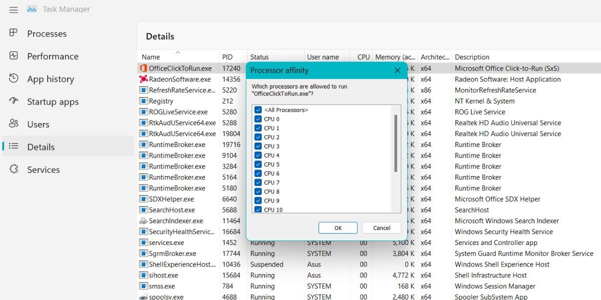 So begrenzen Sie die CPU-Auslastung für ein einzelnes Programm in Windows