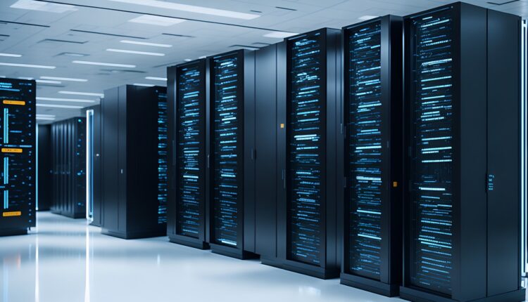 ai generated, data centre, computer