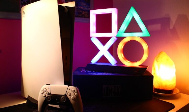 a video game console sitting on top of a table